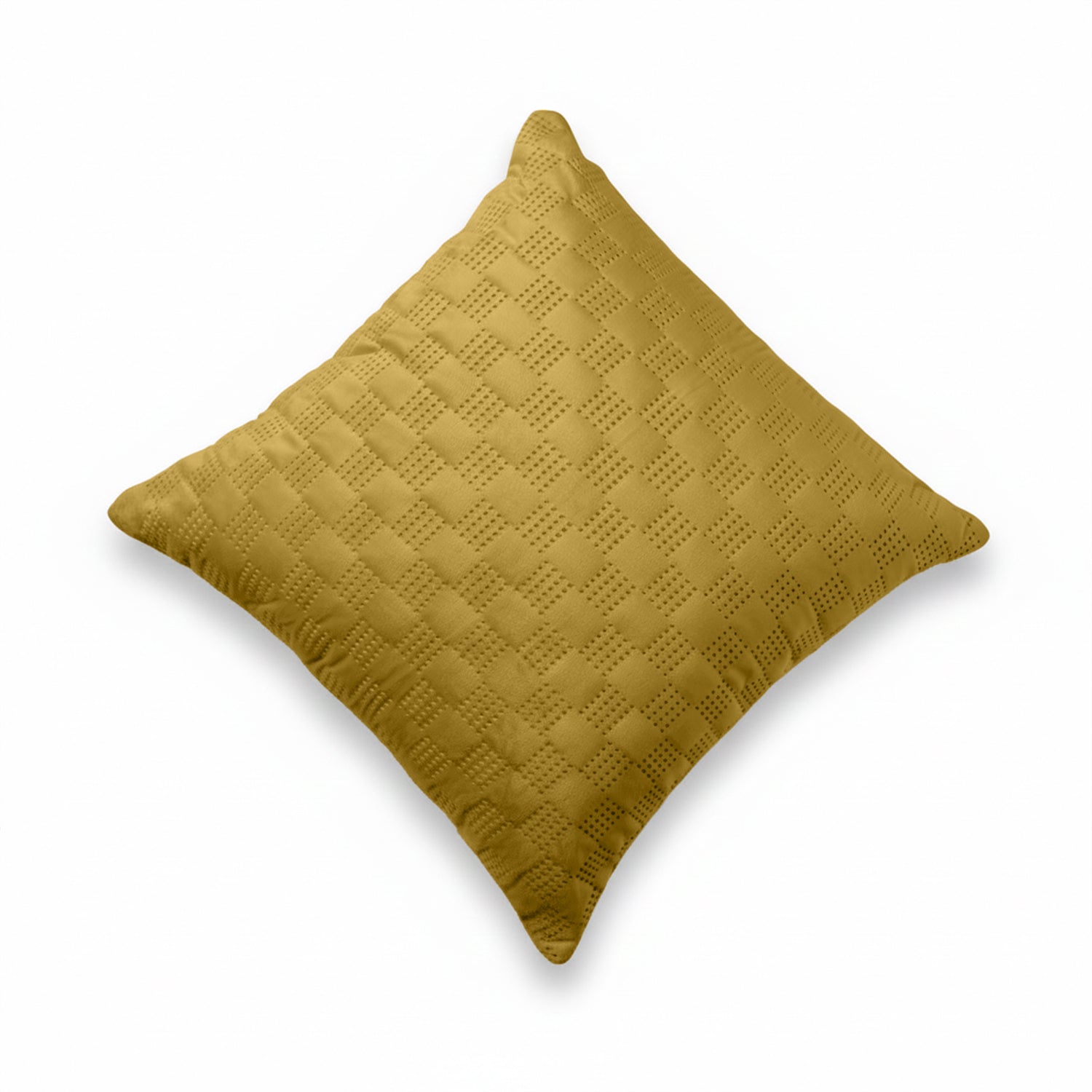 Pack Of 2 Square Velvet Cushion Cover Check Pattern