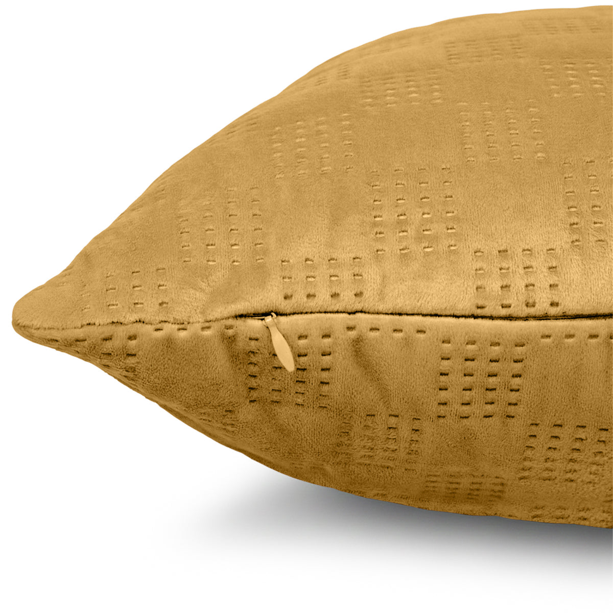 Pack Of 2 Square Velvet Cushion Cover Check Pattern