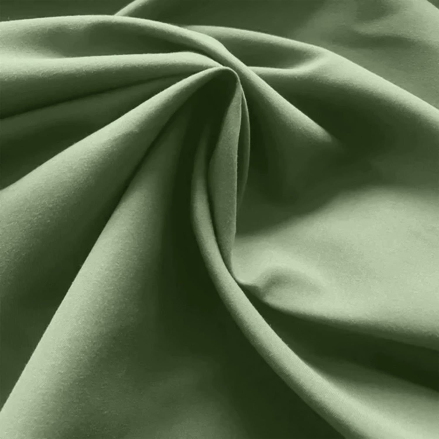 Olive Green Pillowcases Plain Dye Pair