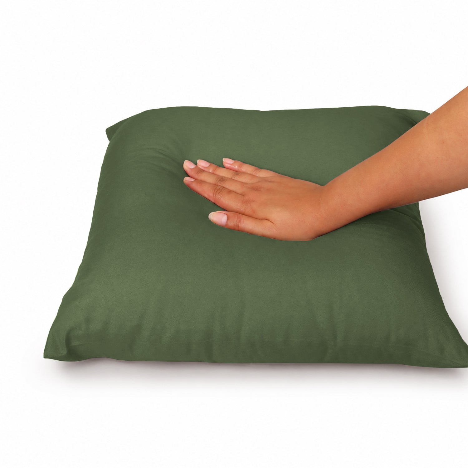 Pair Of Soft Microfibre Plain Cushion Covers for Sofa, Bed & Living Room