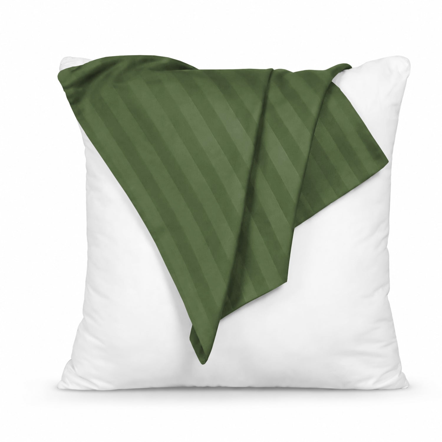 Pair of Soft Microfibre Stripe Cushion Covers for Bed & Living Room Decor