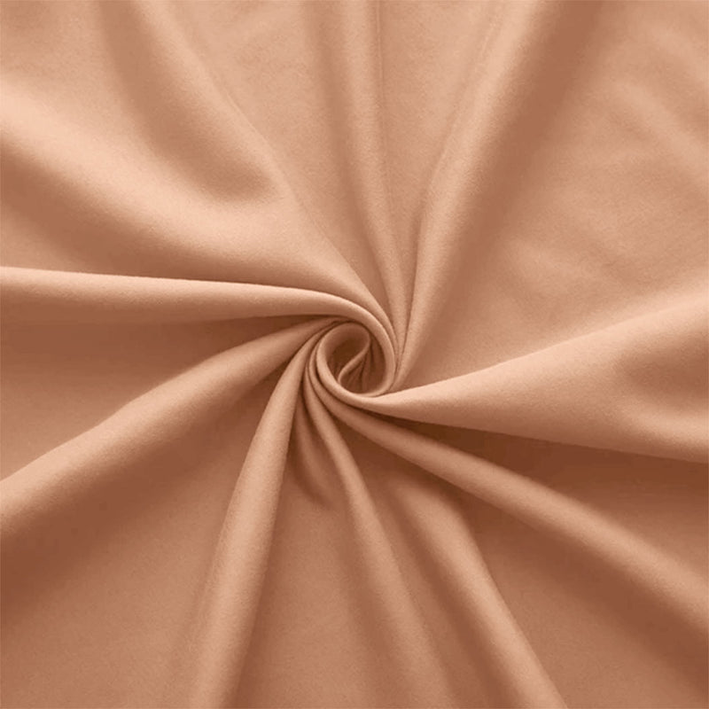 Peach Bed Sheets Plain 25cm Deep Fitted Sheets