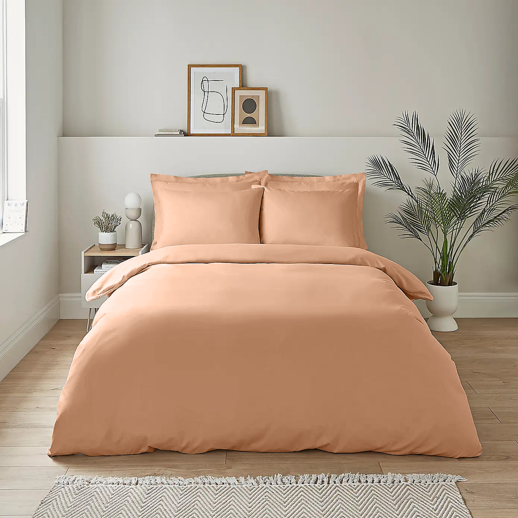 Peach discount duvet cover