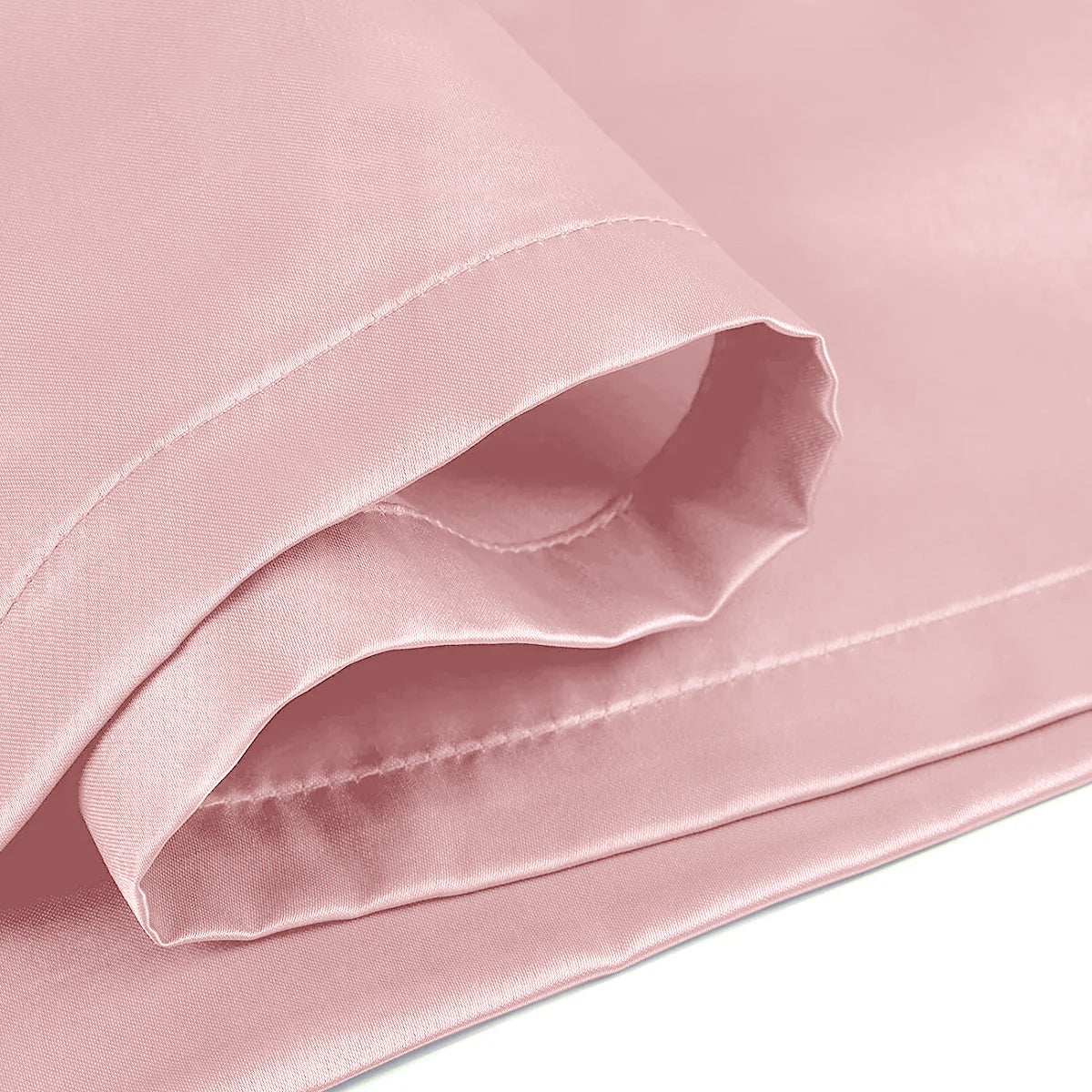 Pink silk pillowcases