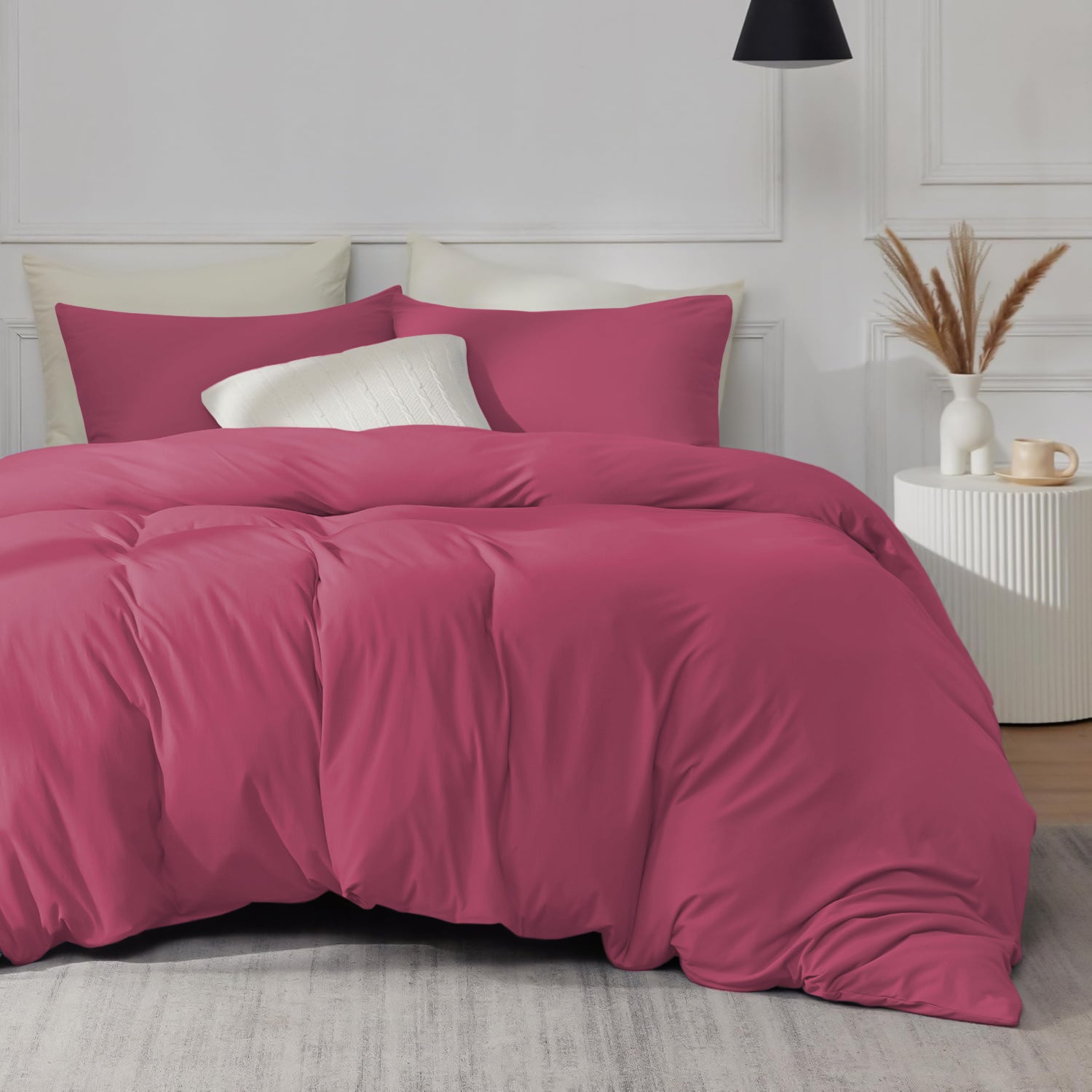 Pink Duvet Cover & Pillowcase Set