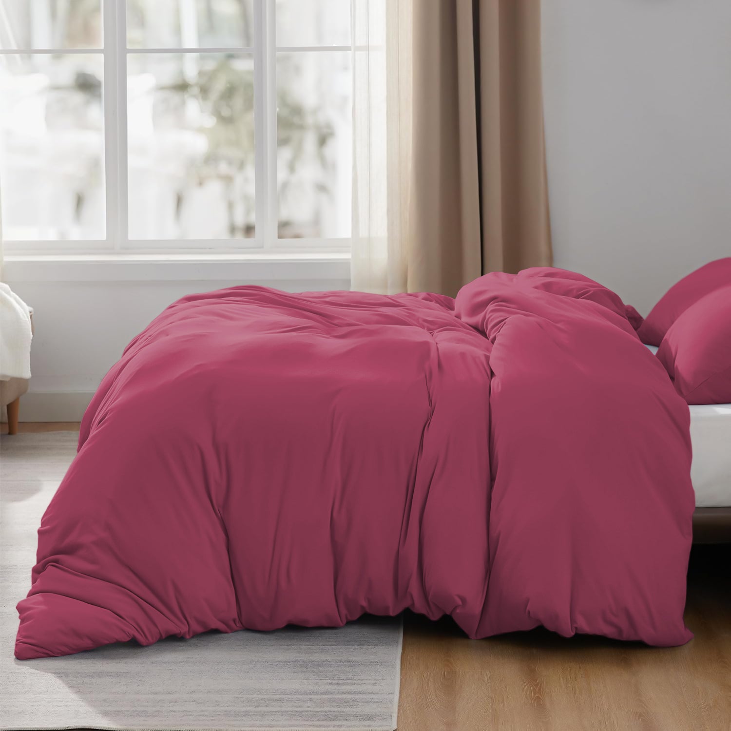 Pink Duvet Cover & Pillowcase Set