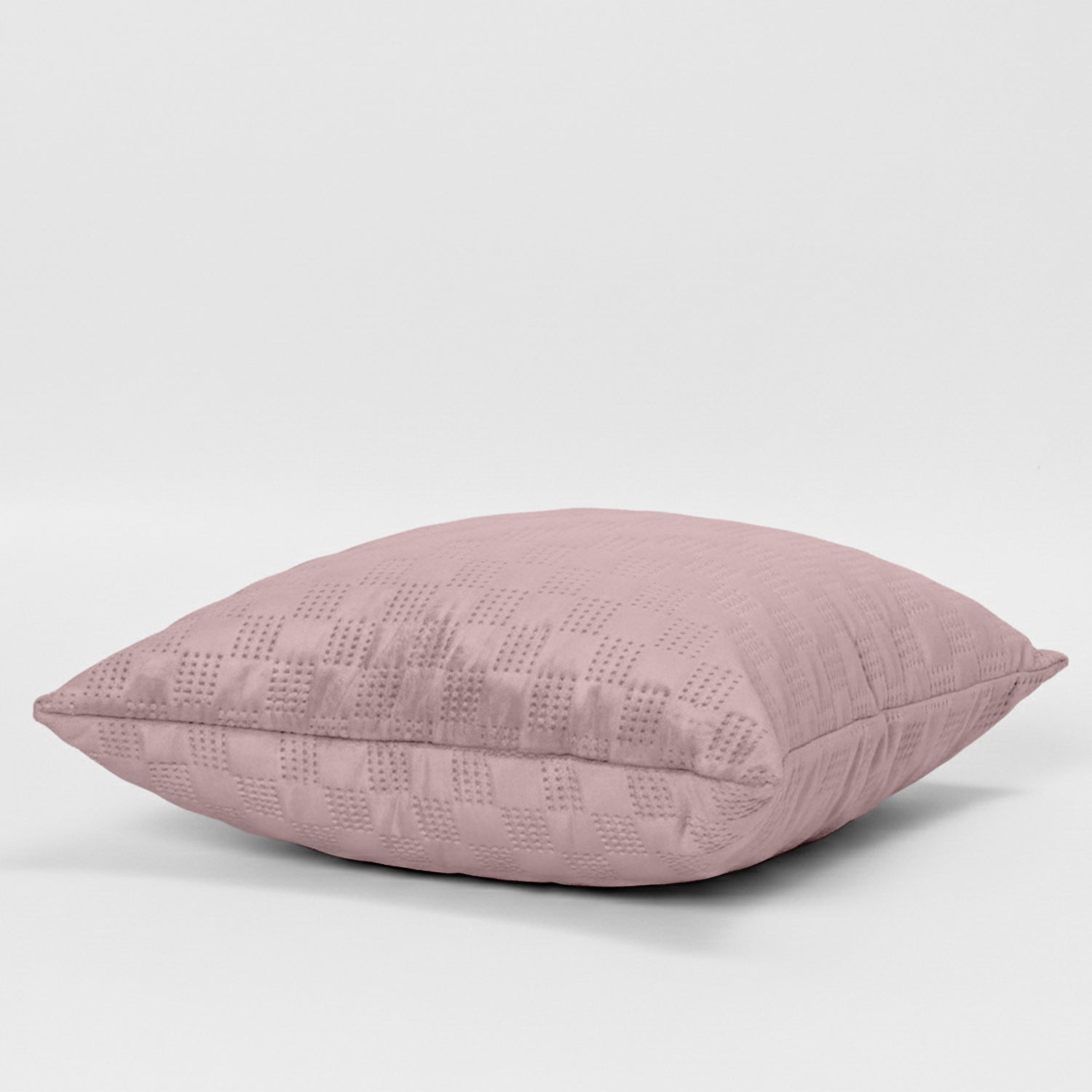 Pack Of 2 Square Velvet Cushion Cover Check Pattern