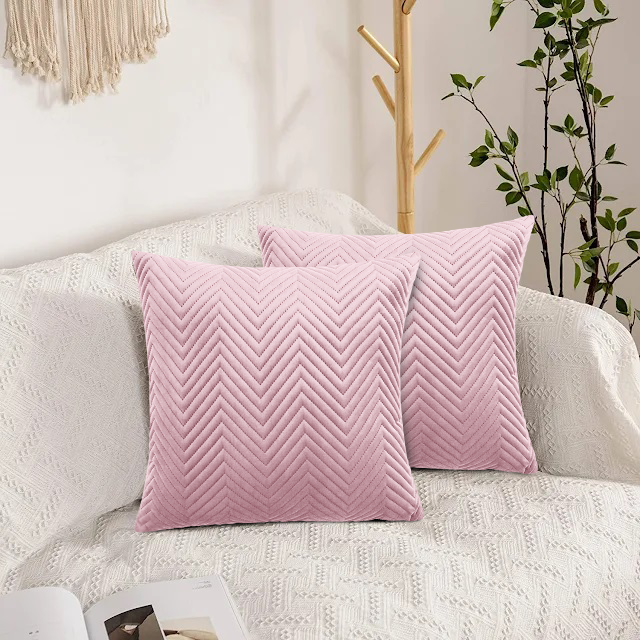 Pink Cushion Covers Pack Of 2 