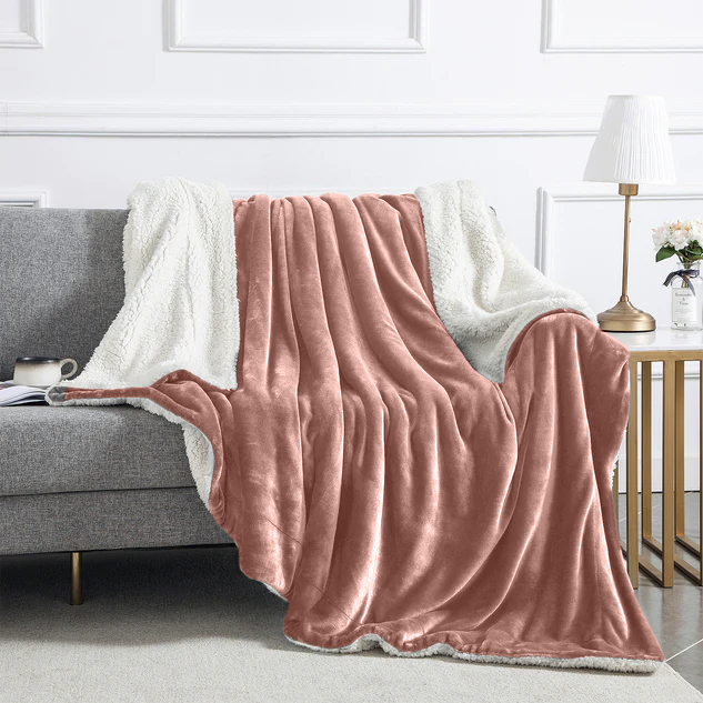 Pink Sherpa Blanket