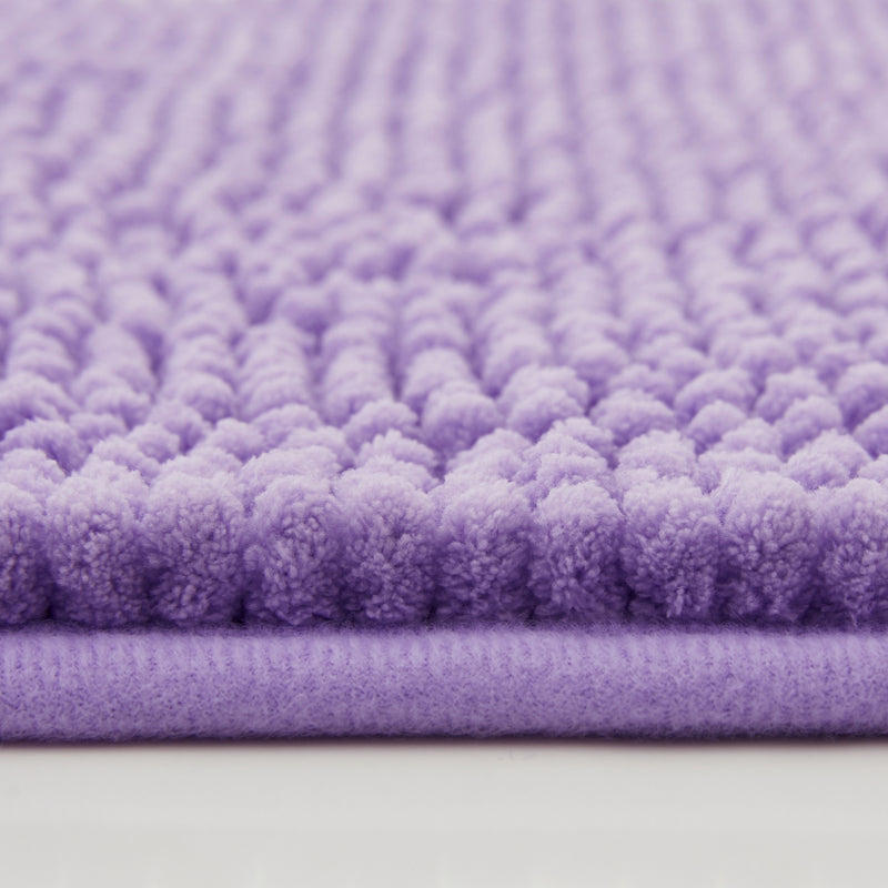 Chenille Bath Mat Purple