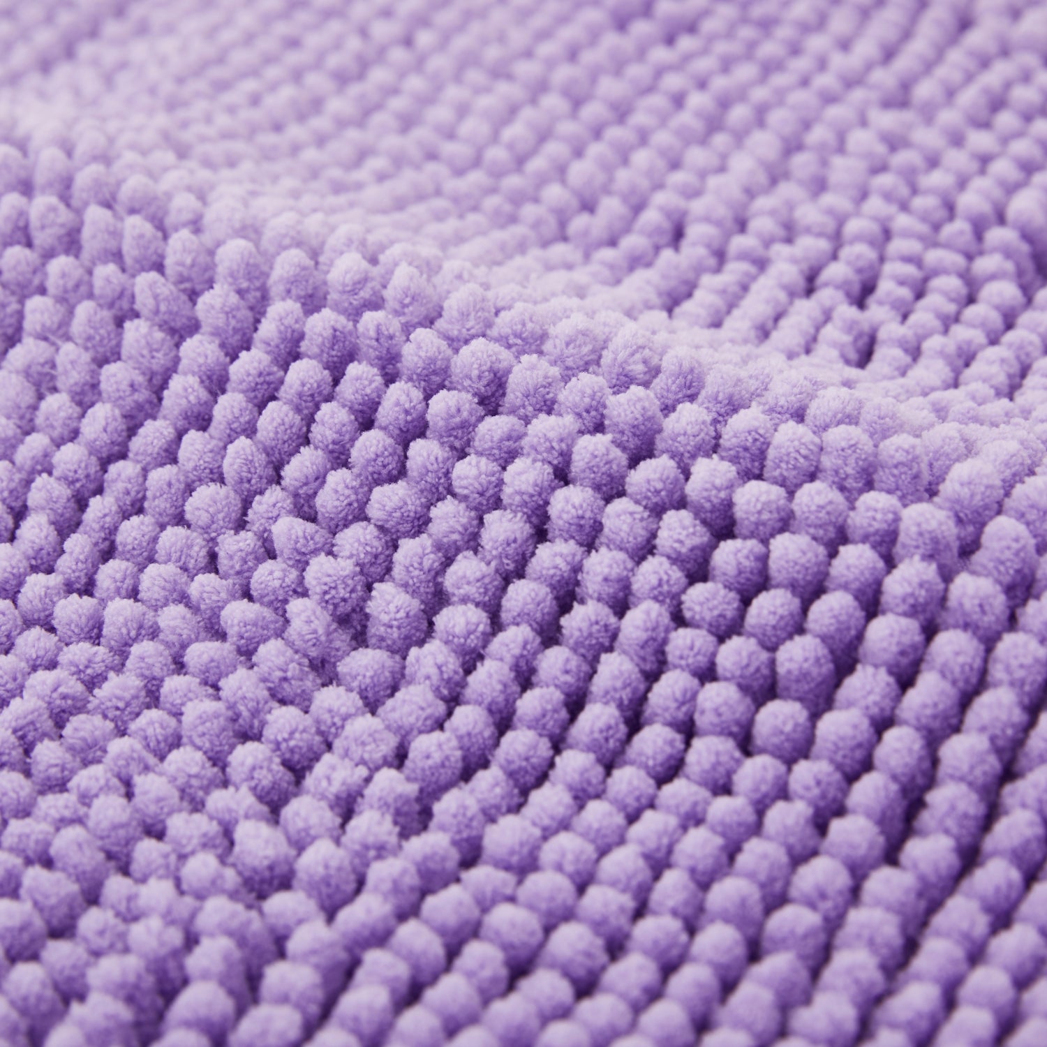 Chenille Bath Mat Purple