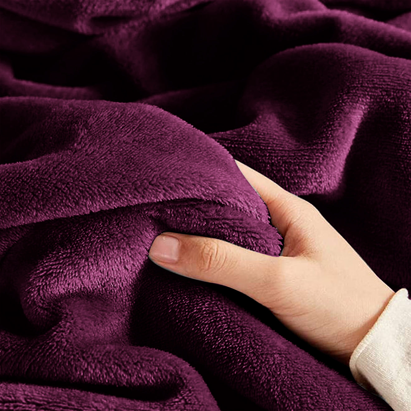 Purple Bed Throw