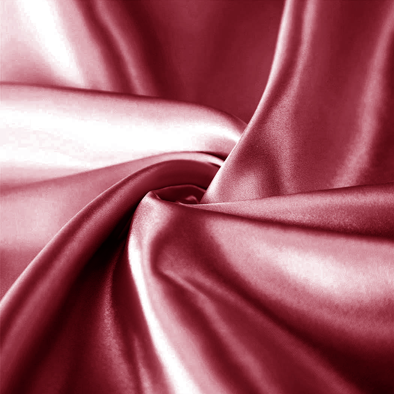 Burgundy silk pillowcases
