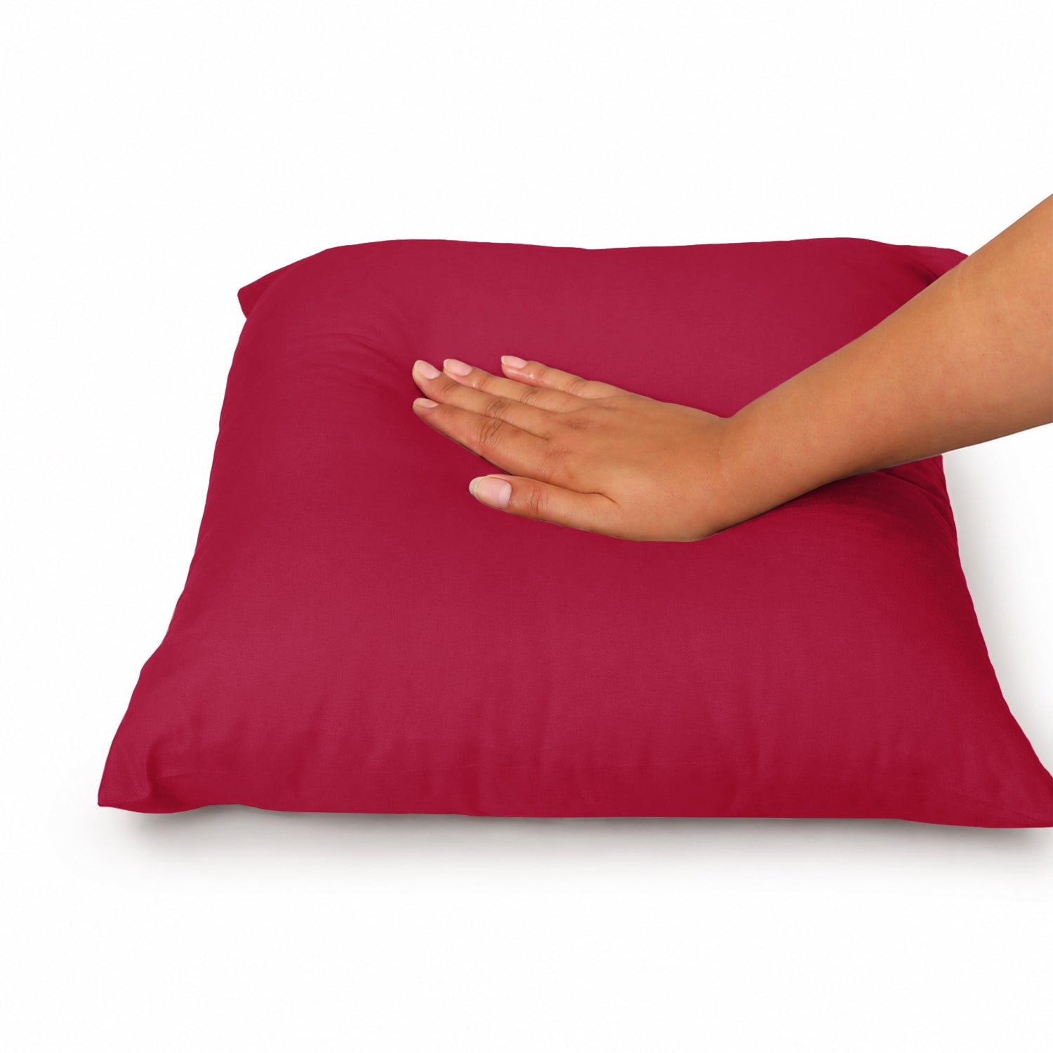 Pair Of Soft Microfibre Plain Cushion Covers for Sofa, Bed & Living Room