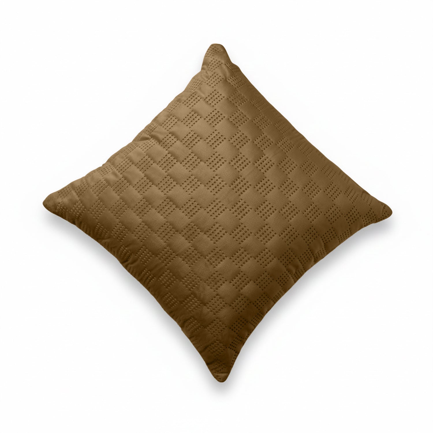 Pack Of 2 Square Velvet Cushion Cover Check Pattern