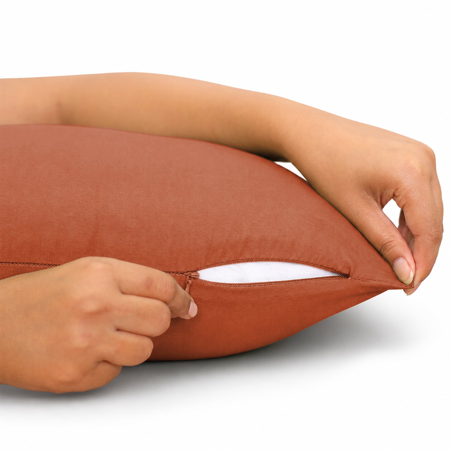 Pair Of Soft Microfibre Plain Cushion Covers for Sofa, Bed & Living Room