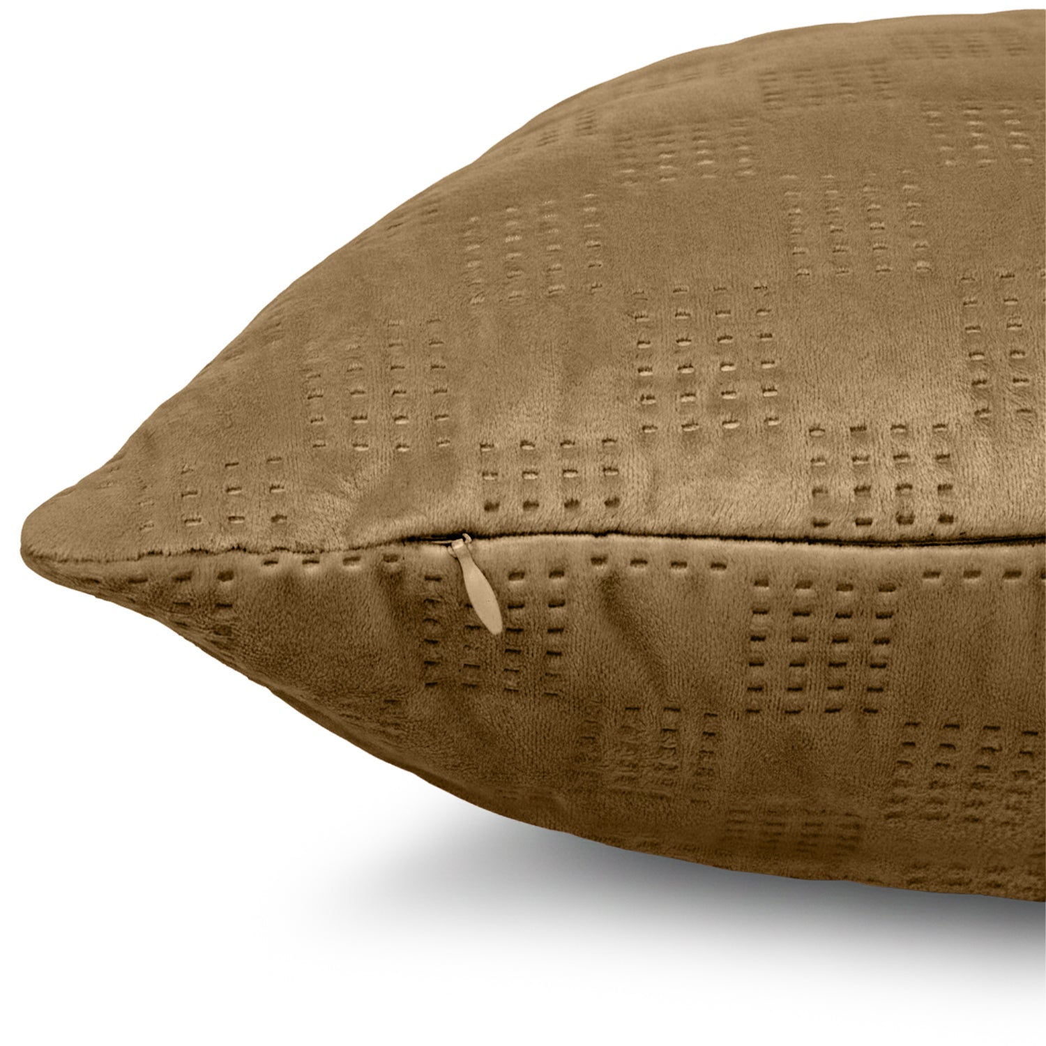 Pack Of 2 Square Velvet Cushion Cover Check Pattern