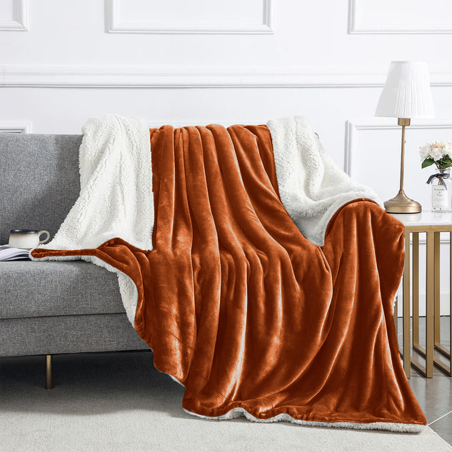 Rust Throw Blanket 