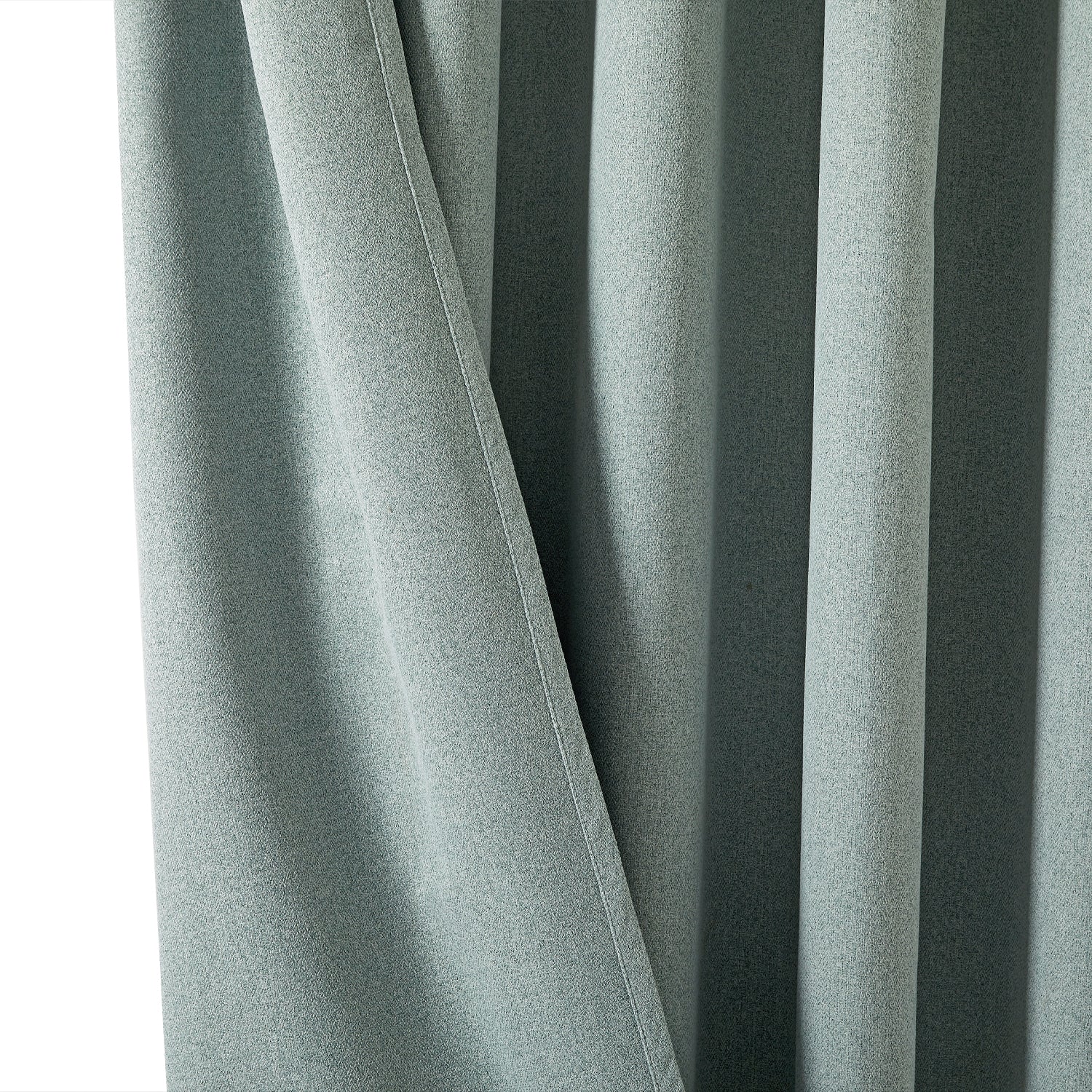 100% Blackout Linen Curtains  Luxury Thermal Eyelet Ready Made