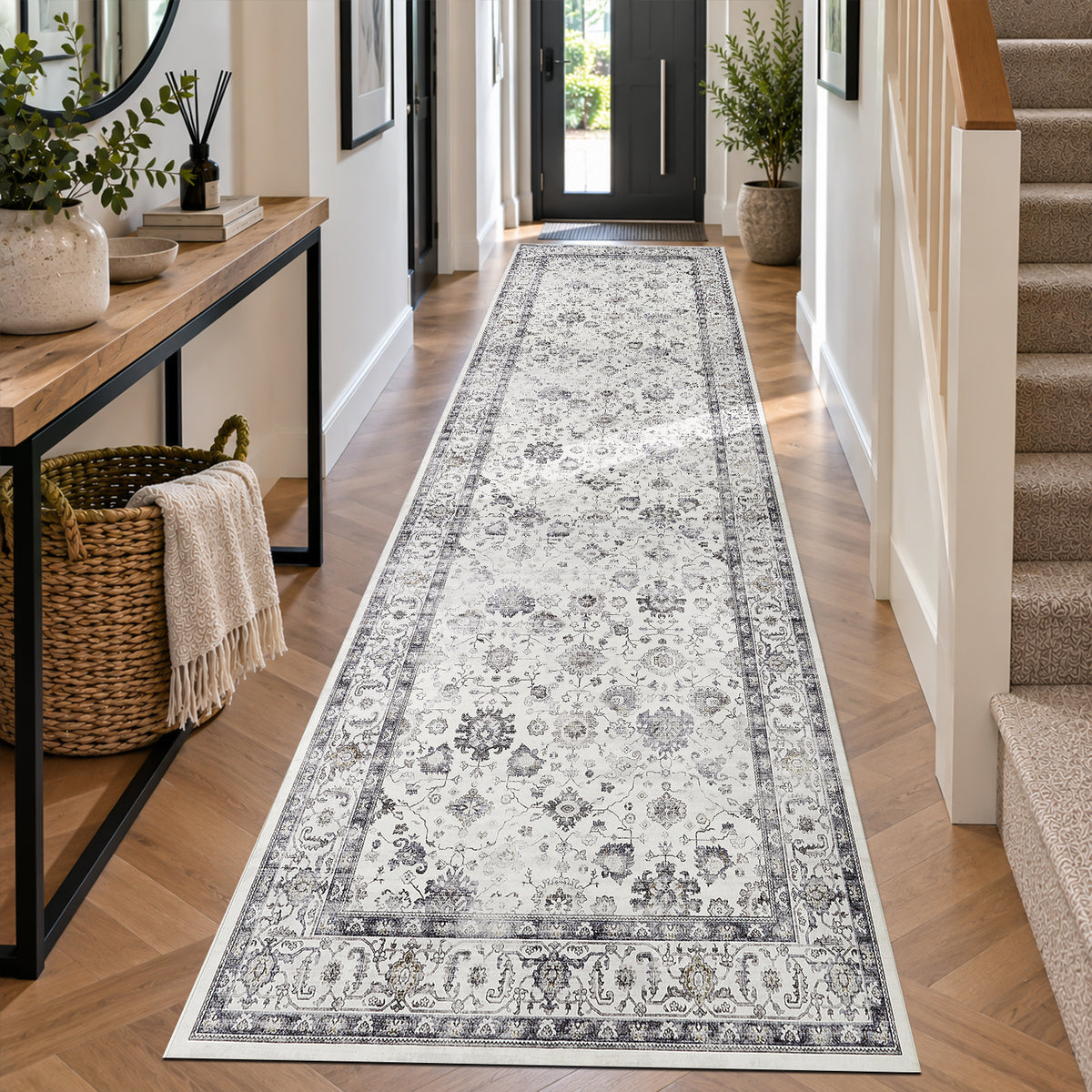 Distressed Persian Rug for Living Room