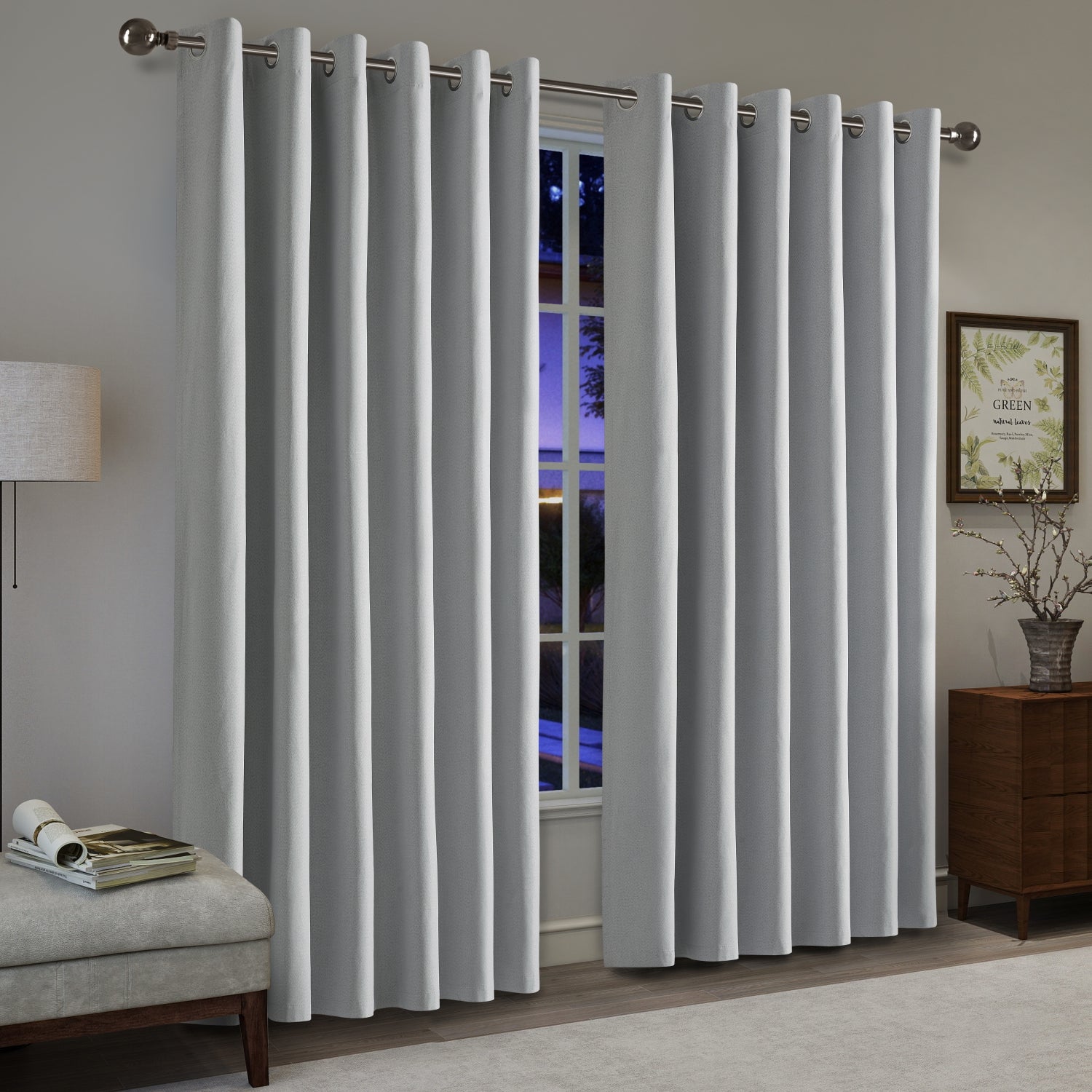 eyelet blackout Door curtains 