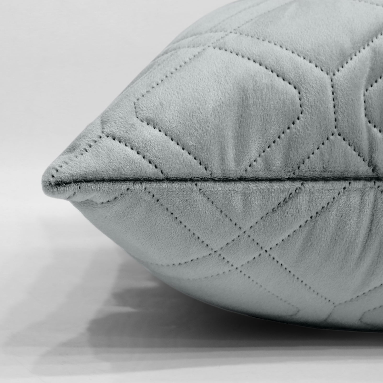 Pack Of 2 Embossed Velvet Cushion Cover Diamond Pattern