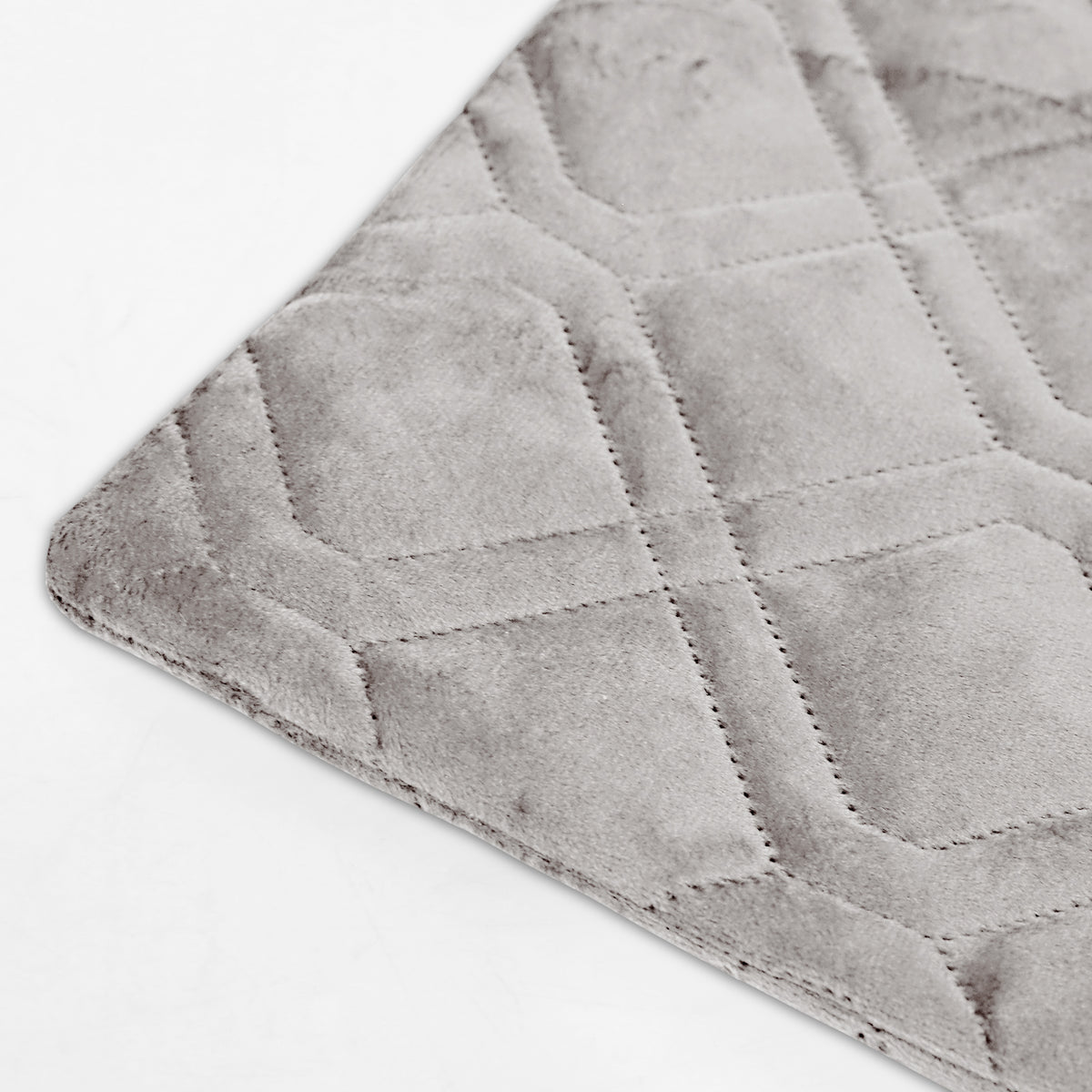 Pack Of 2 Embossed Velvet Cushion Cover Diamond Pattern
