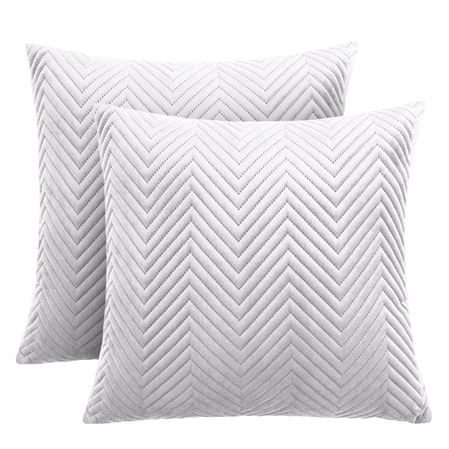 Silver Cushion Covers Pack Of 2 