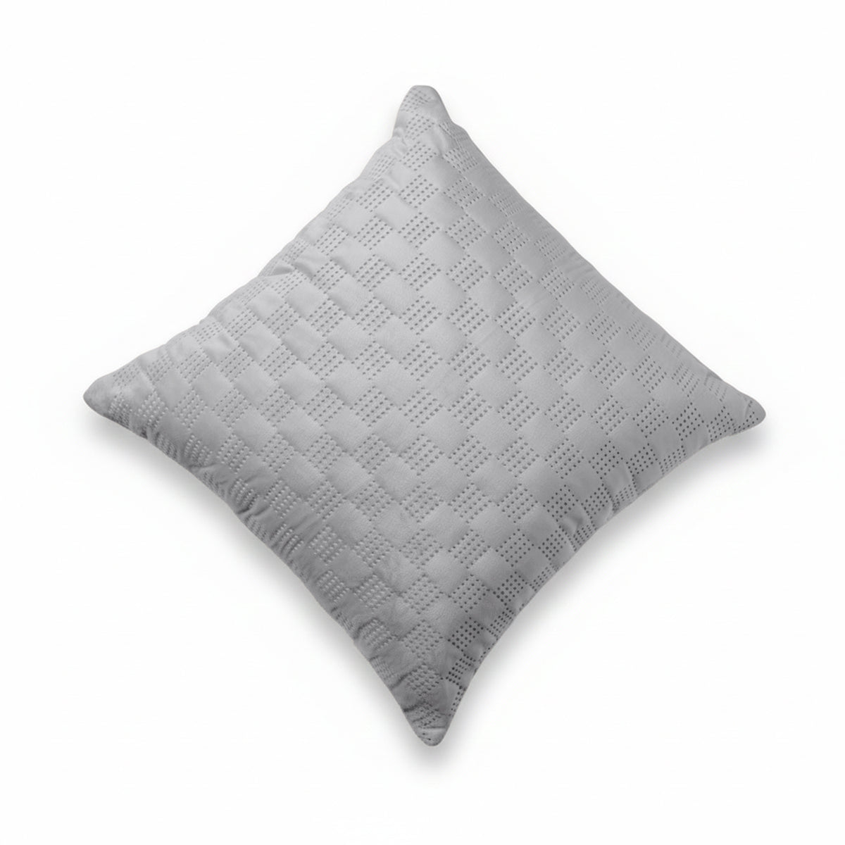 Pack Of 2 Square Velvet Cushion Cover Check Pattern