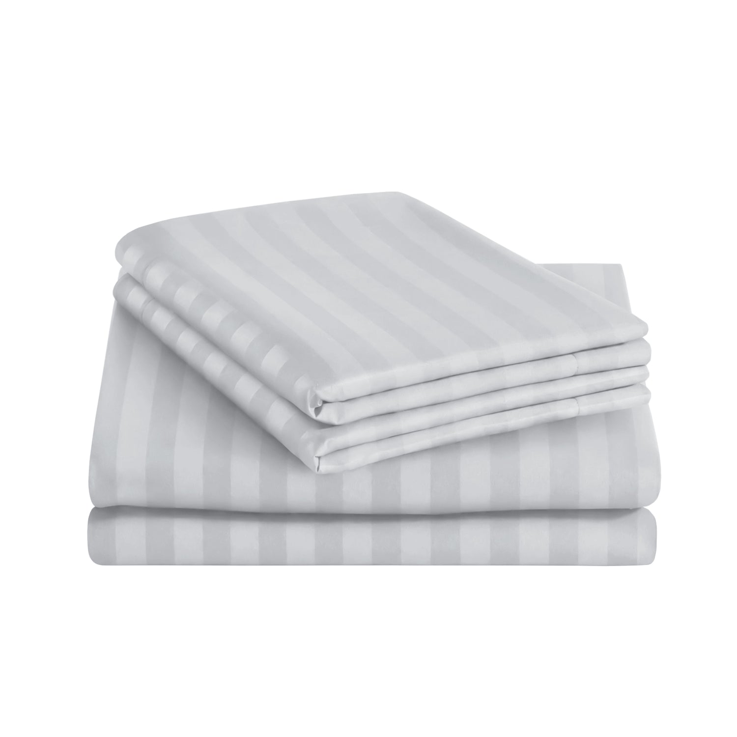 Stripe Silver Duvet Cover Set