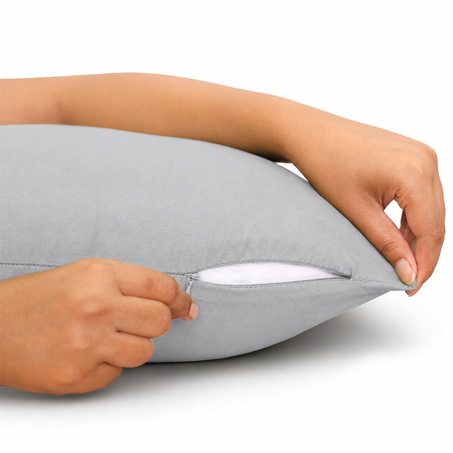 Pair Of Soft Microfibre Plain Cushion Covers for Sofa, Bed & Living Room