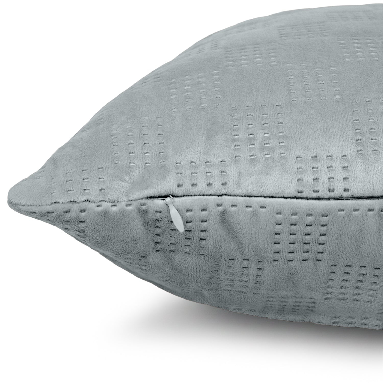 Pack Of 2 Square Velvet Cushion Cover Check Pattern