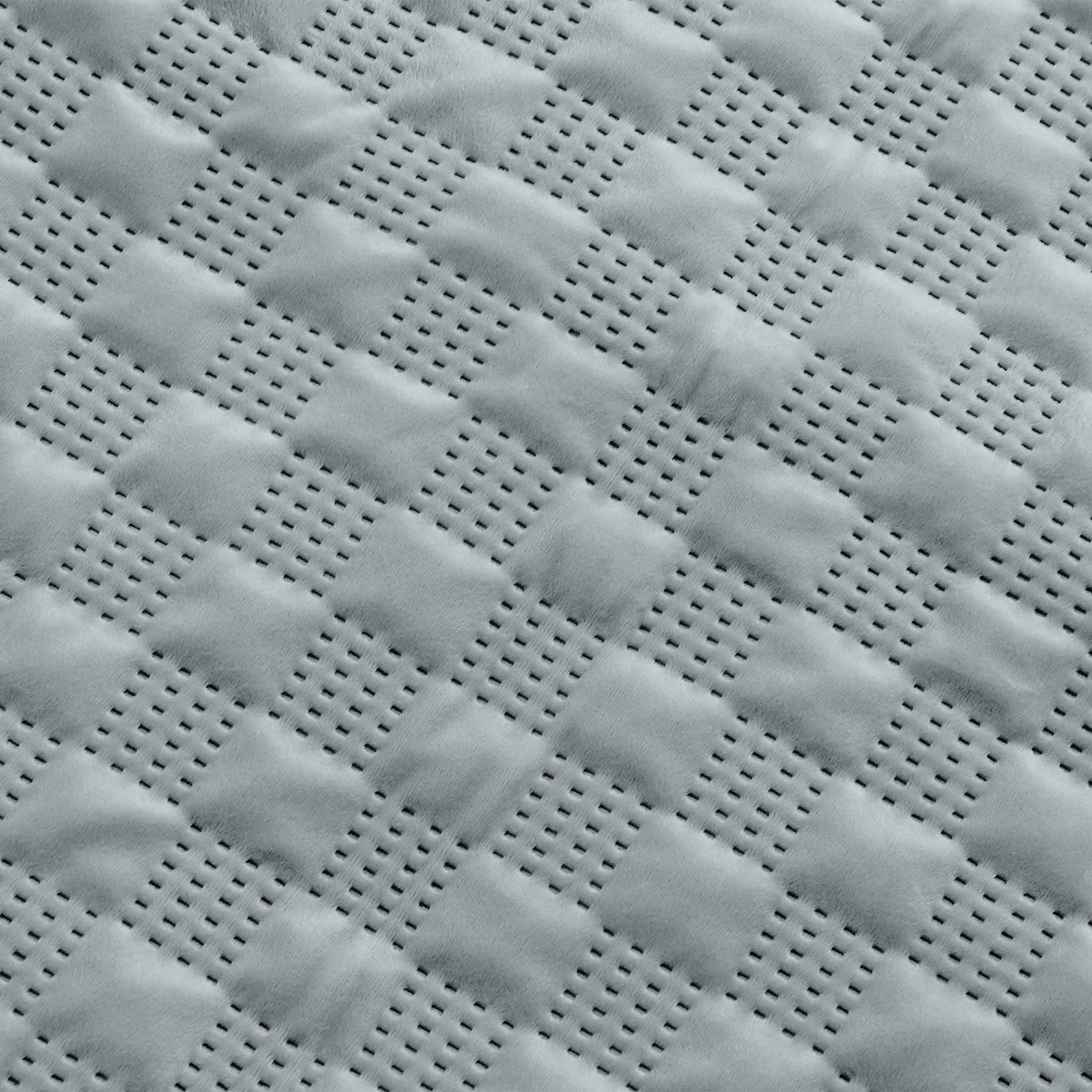 Pack Of 2 Square Velvet Cushion Cover Check Pattern