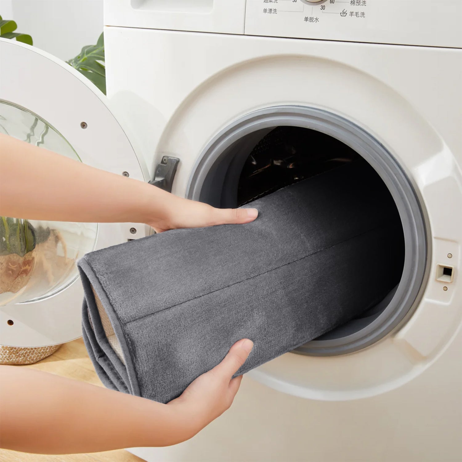 Silver Memory Foam Bathroom Mat