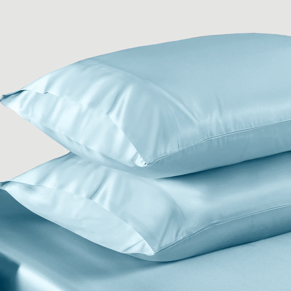 Sky Blue silk pillowcases