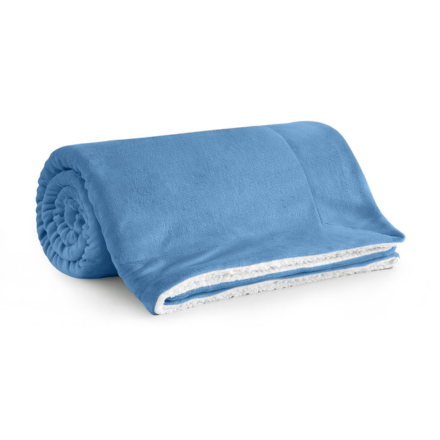 Light Blue Throw Blanket