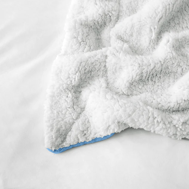 Light Blue Throw Blanket