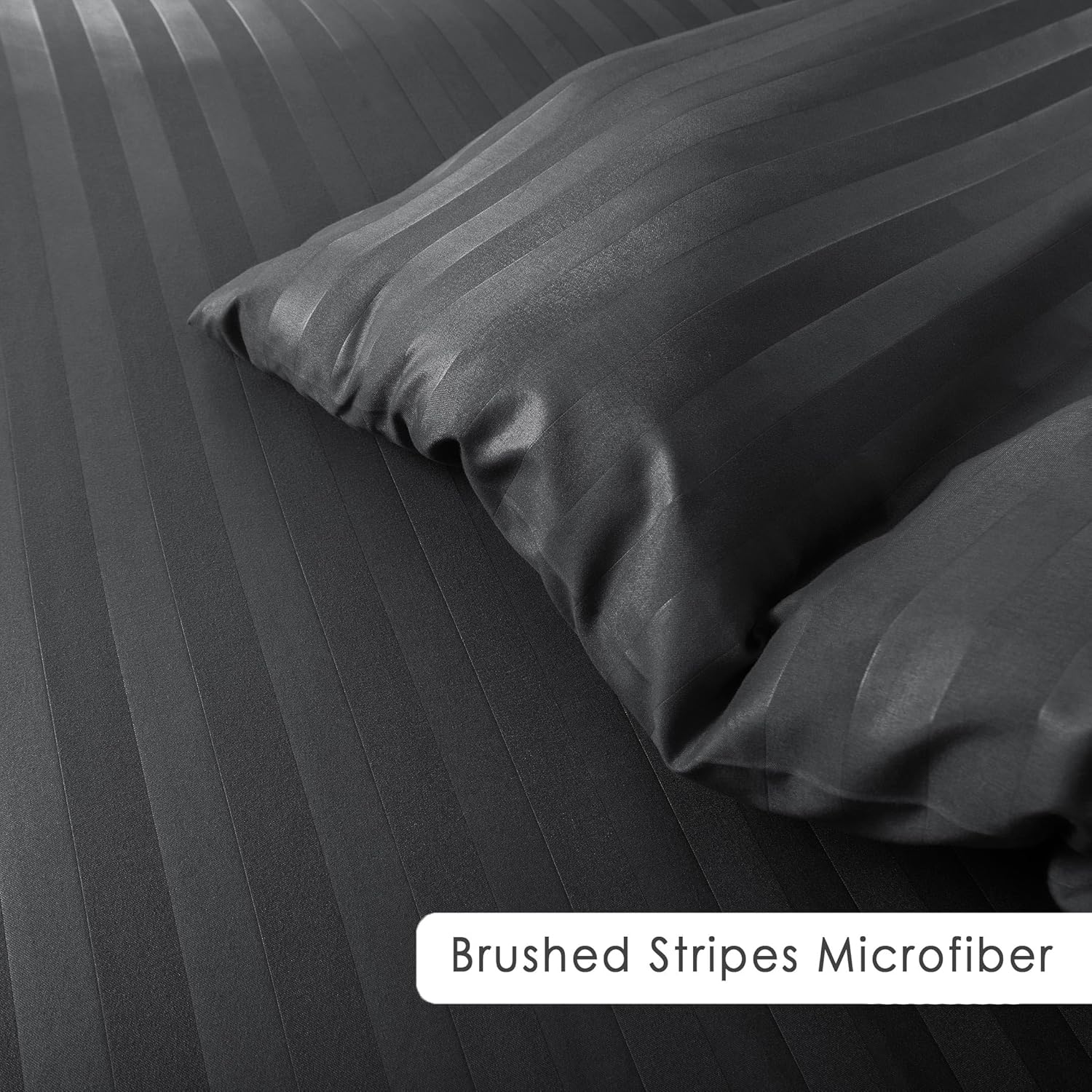 Stripe Duvet Cover Charcoal