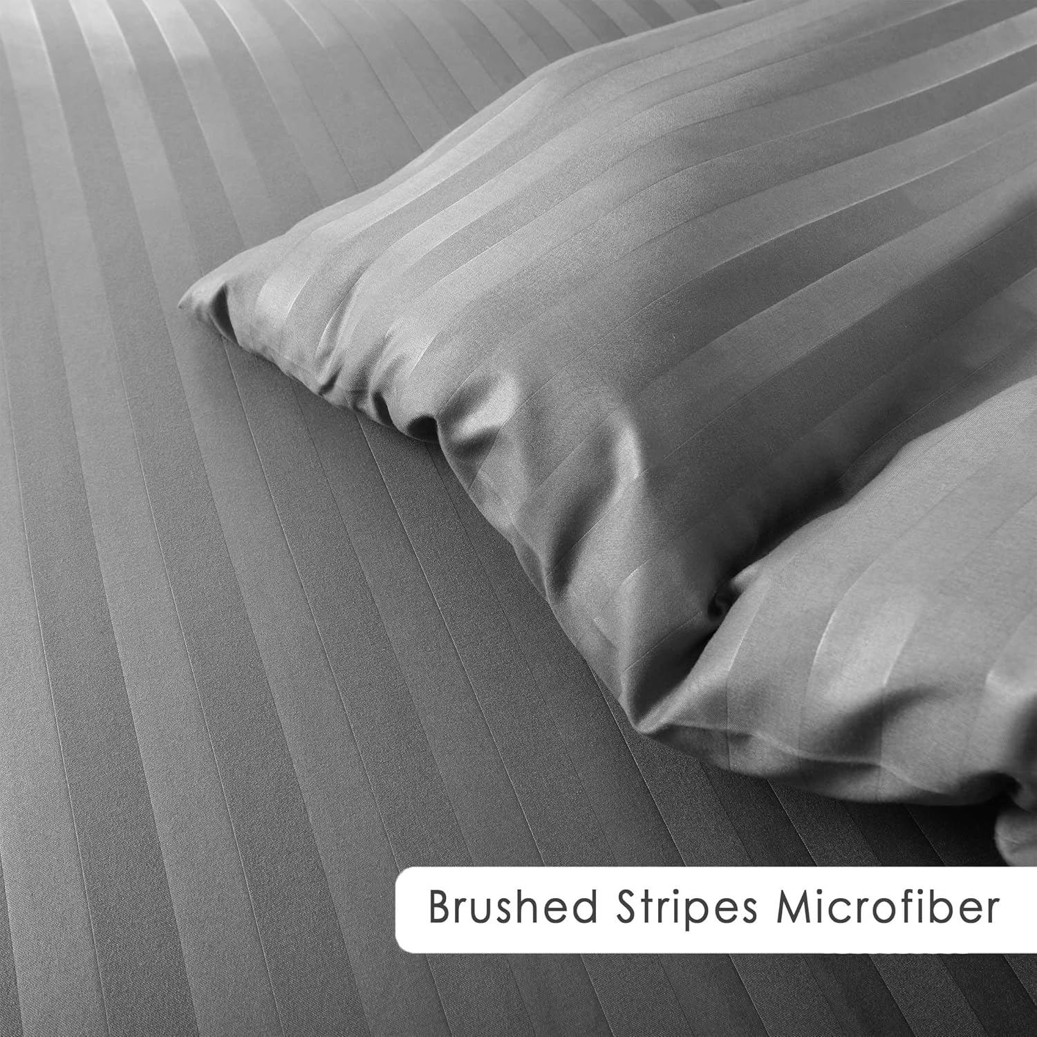 Stripe Duvet Cover set Grey