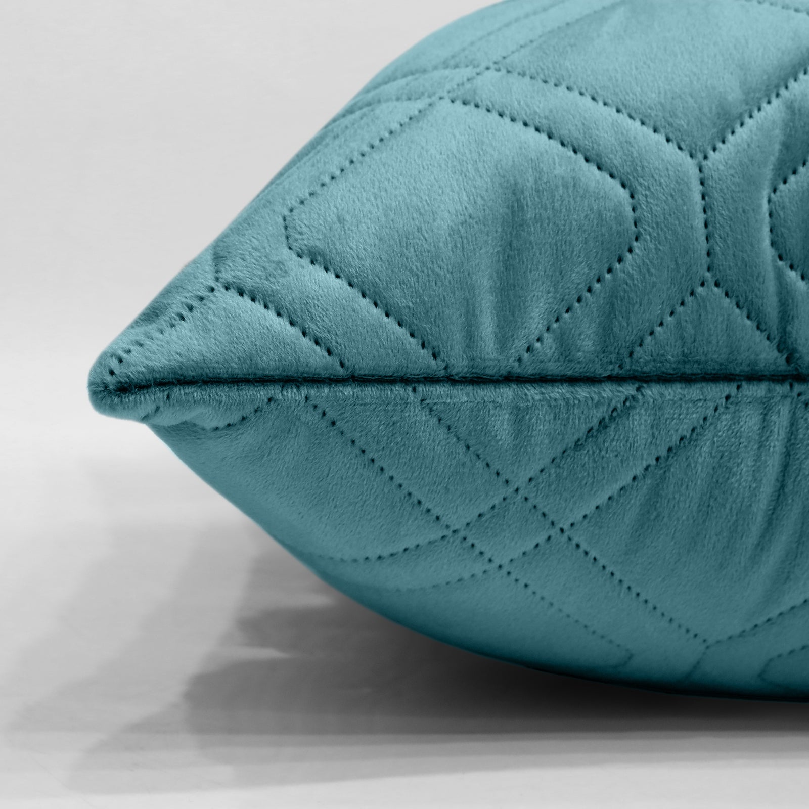 Pack Of 2 Embossed Velvet Cushion Cover Diamond Pattern