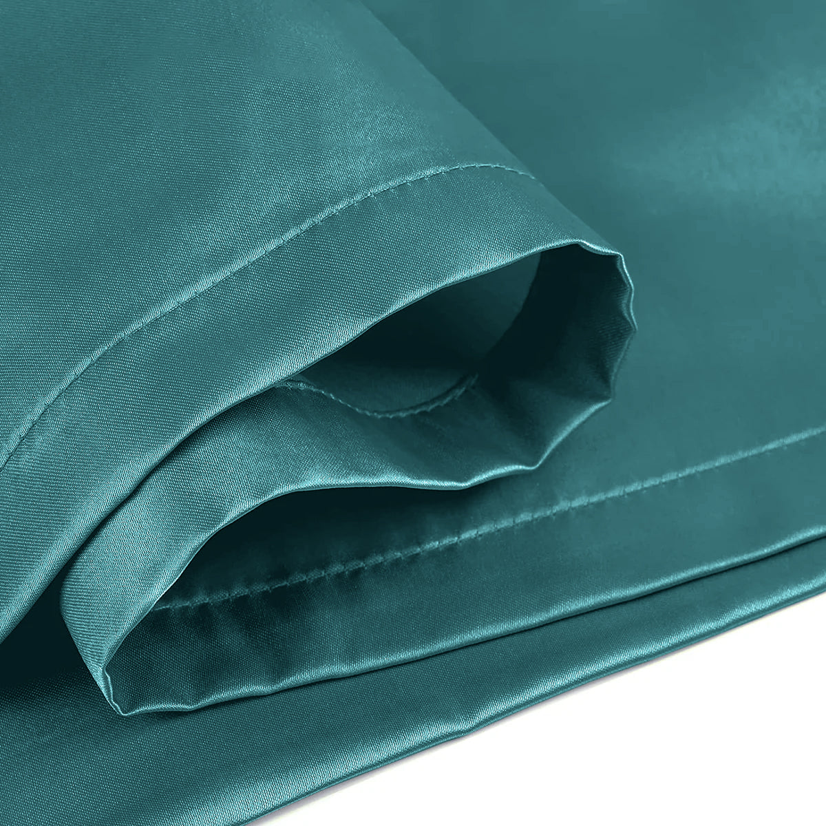 Teal silk pillowcases