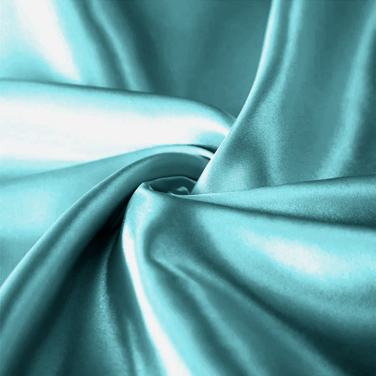 Teal silk pillowcases