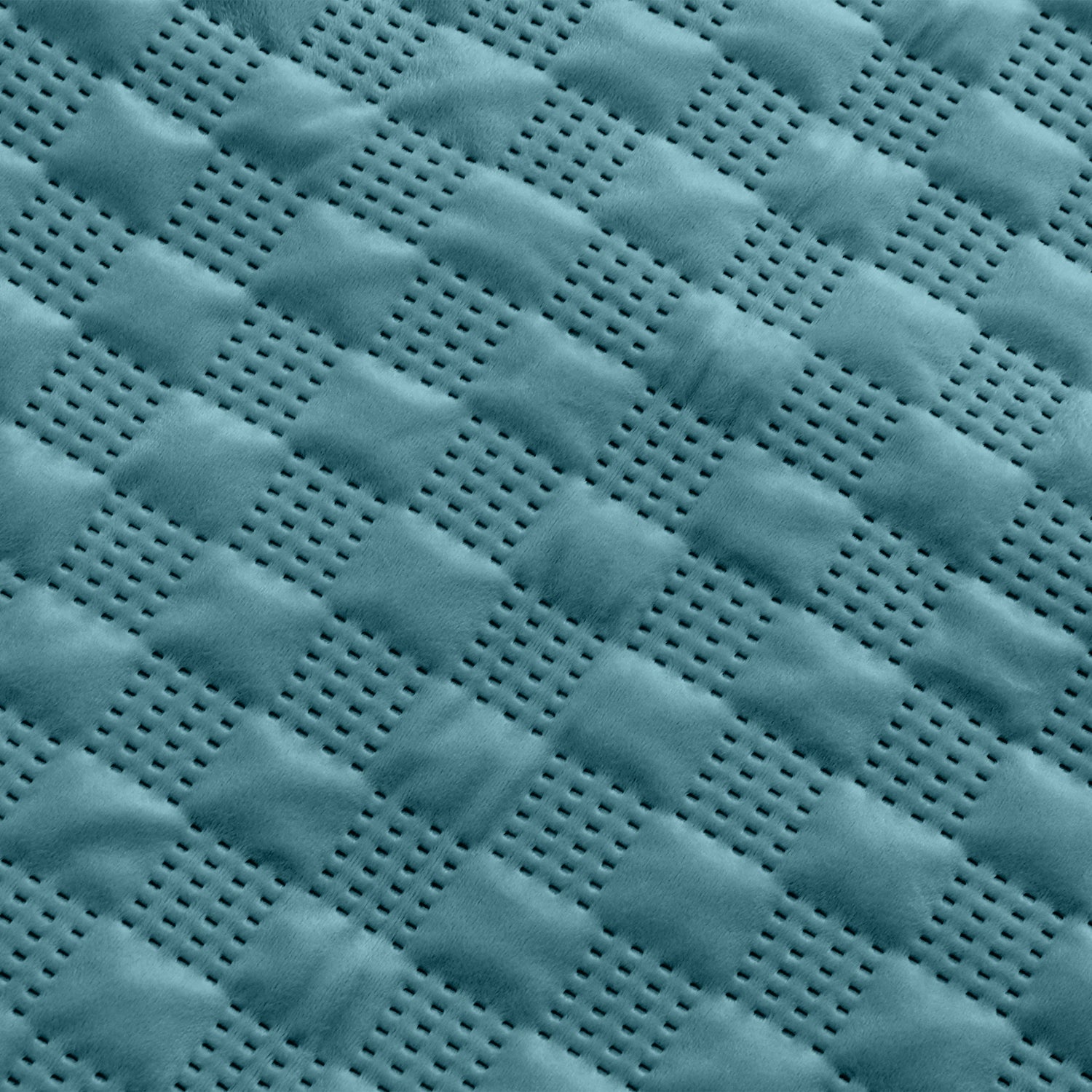 Pack Of 2 Square Velvet Cushion Cover Check Pattern