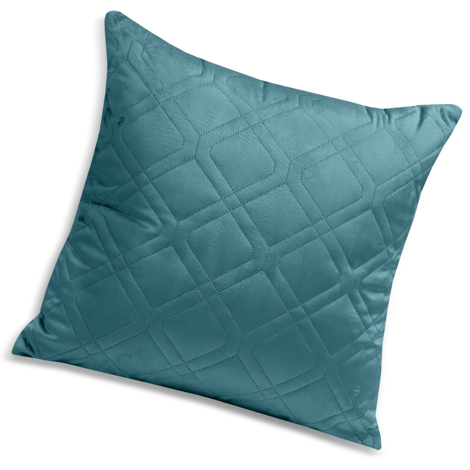 Pack Of 2 Embossed Velvet Cushion Cover Diamond Pattern