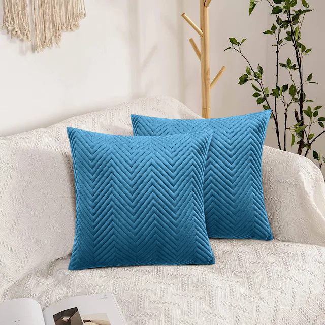 Teal Cushion Covers Pack Of 2 