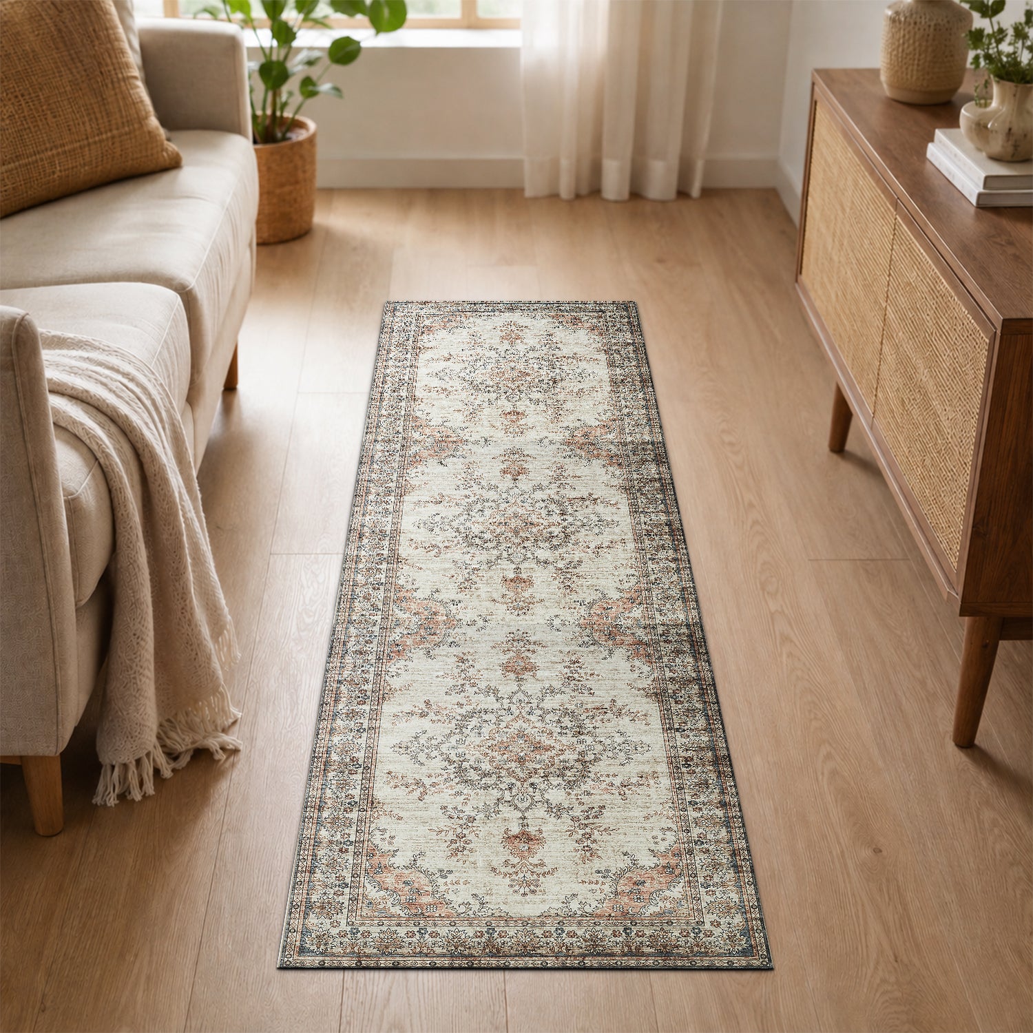 Machine Washable Vintage Rug