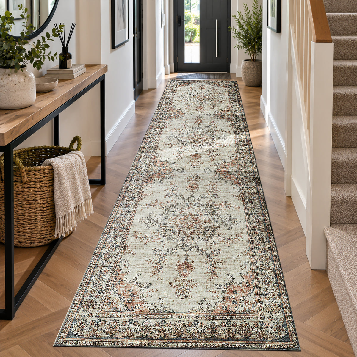 Machine Washable Vintage Rug