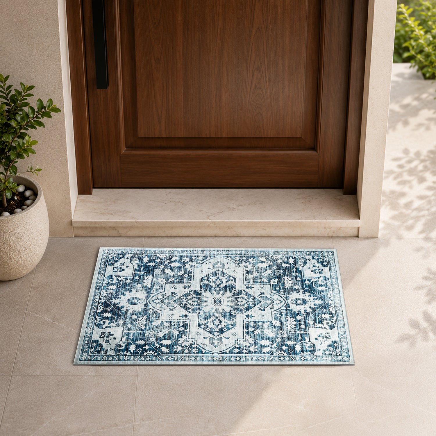 Traditional Rectangular Rug For Living Room