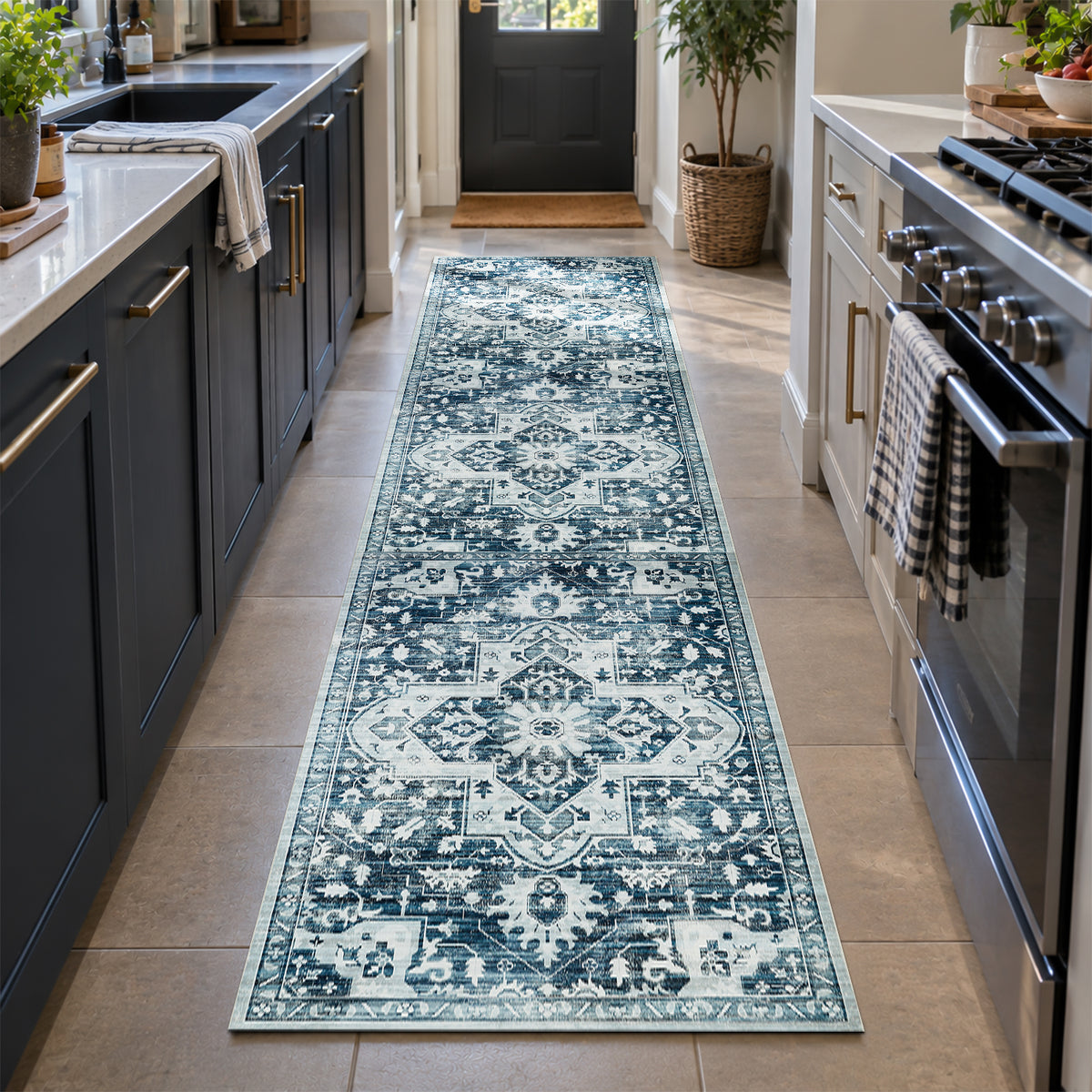 Traditional Rectangular Rug For Living Room