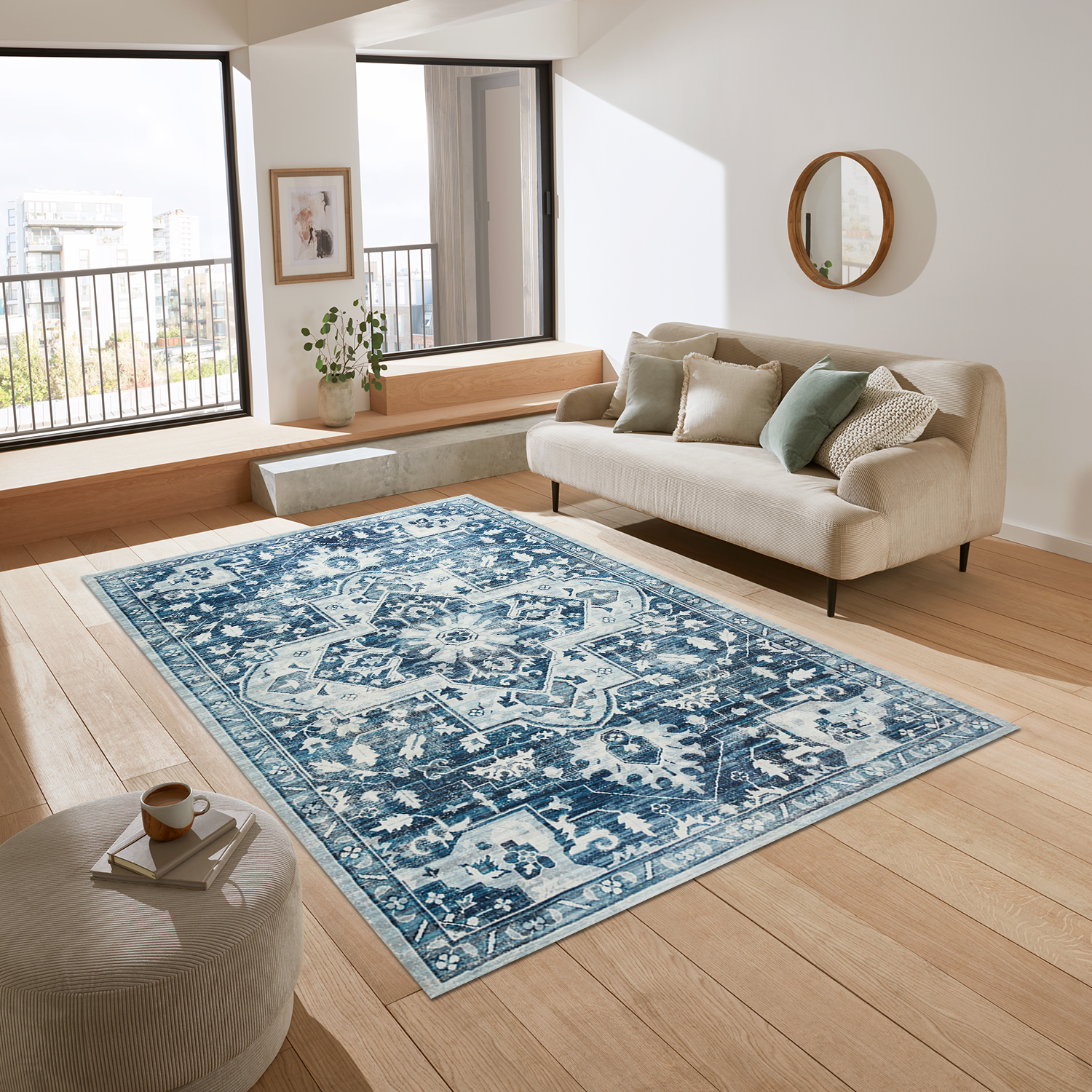 Thick Persian Coastal Style Rugs Cashmere